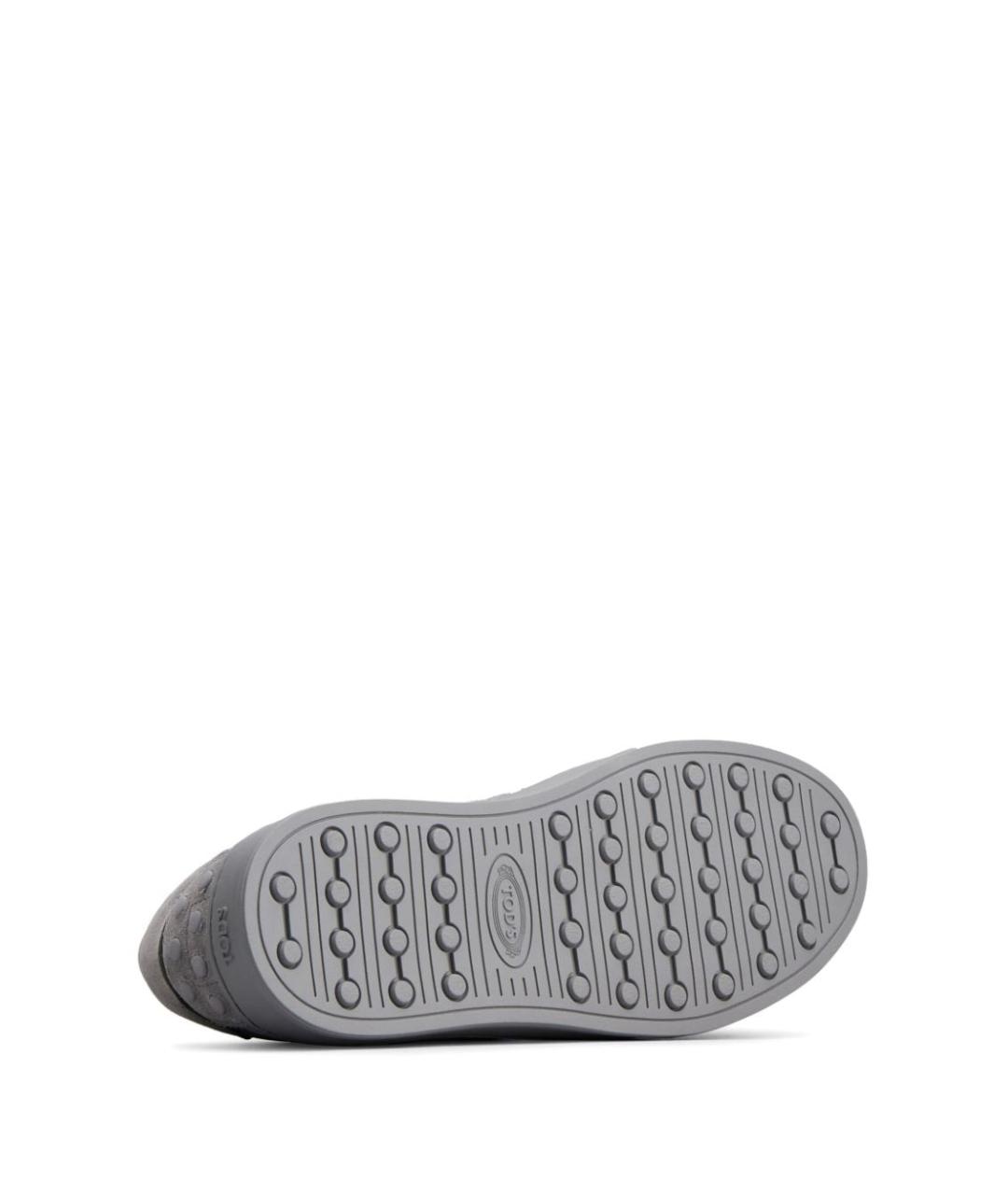 TOD'S Серые низкие кроссовки / кеды, фото 3