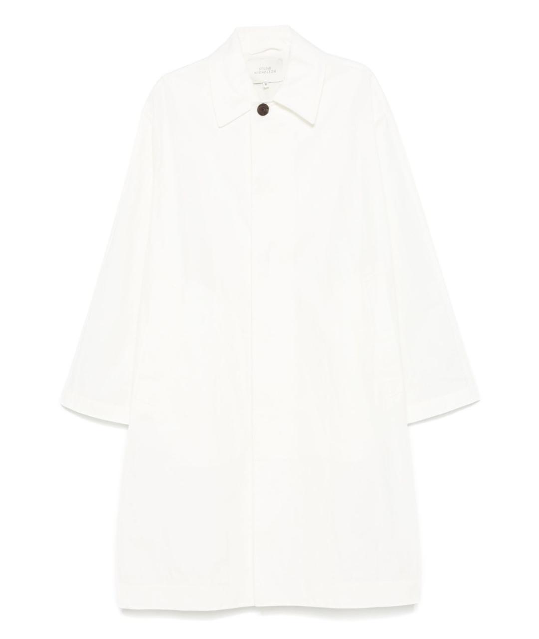 STUDIO NICHOLSON Белое хлопковое пальто, фото 1