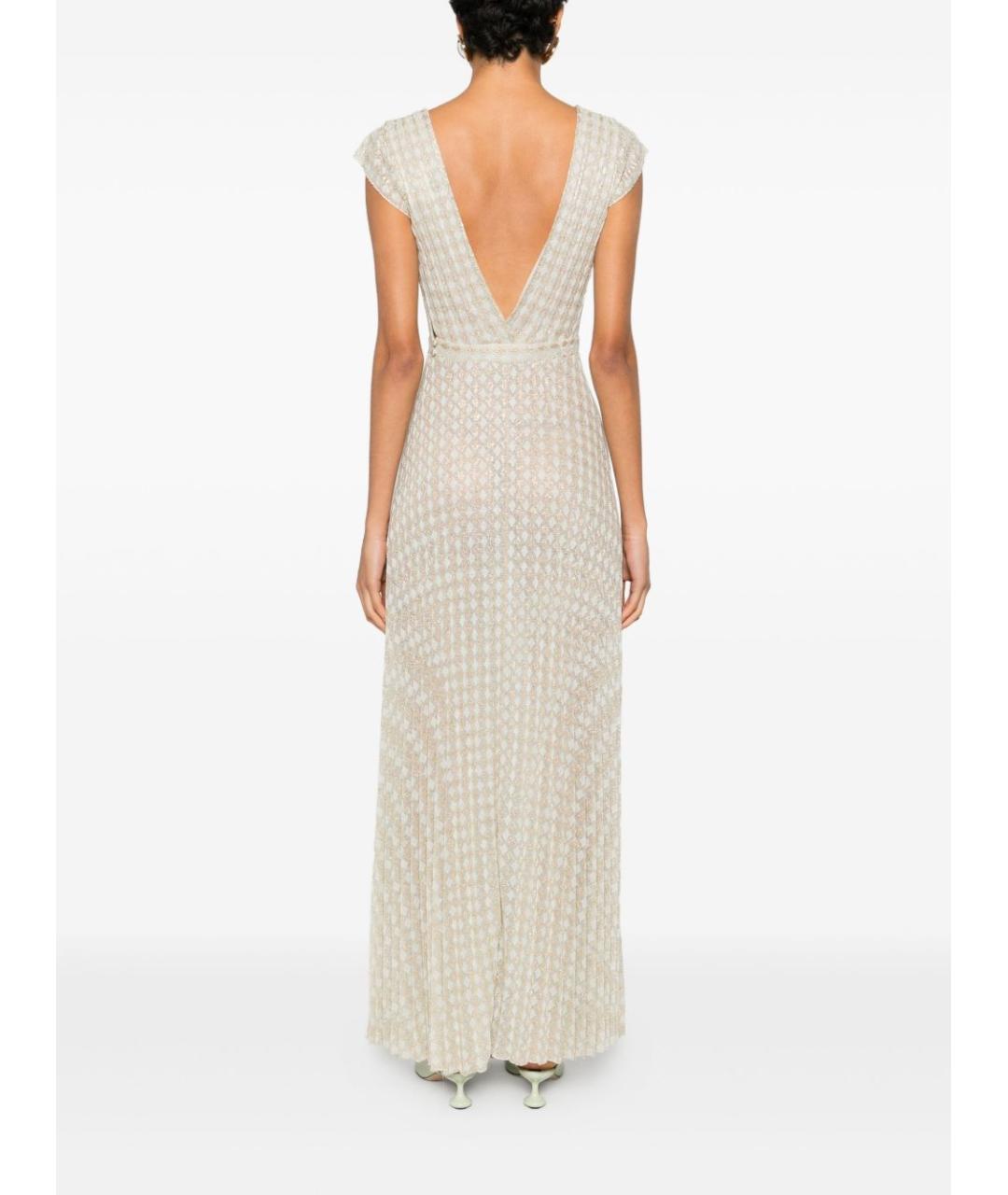 FORTE FORTE Бежевое вискозное платье, фото 3