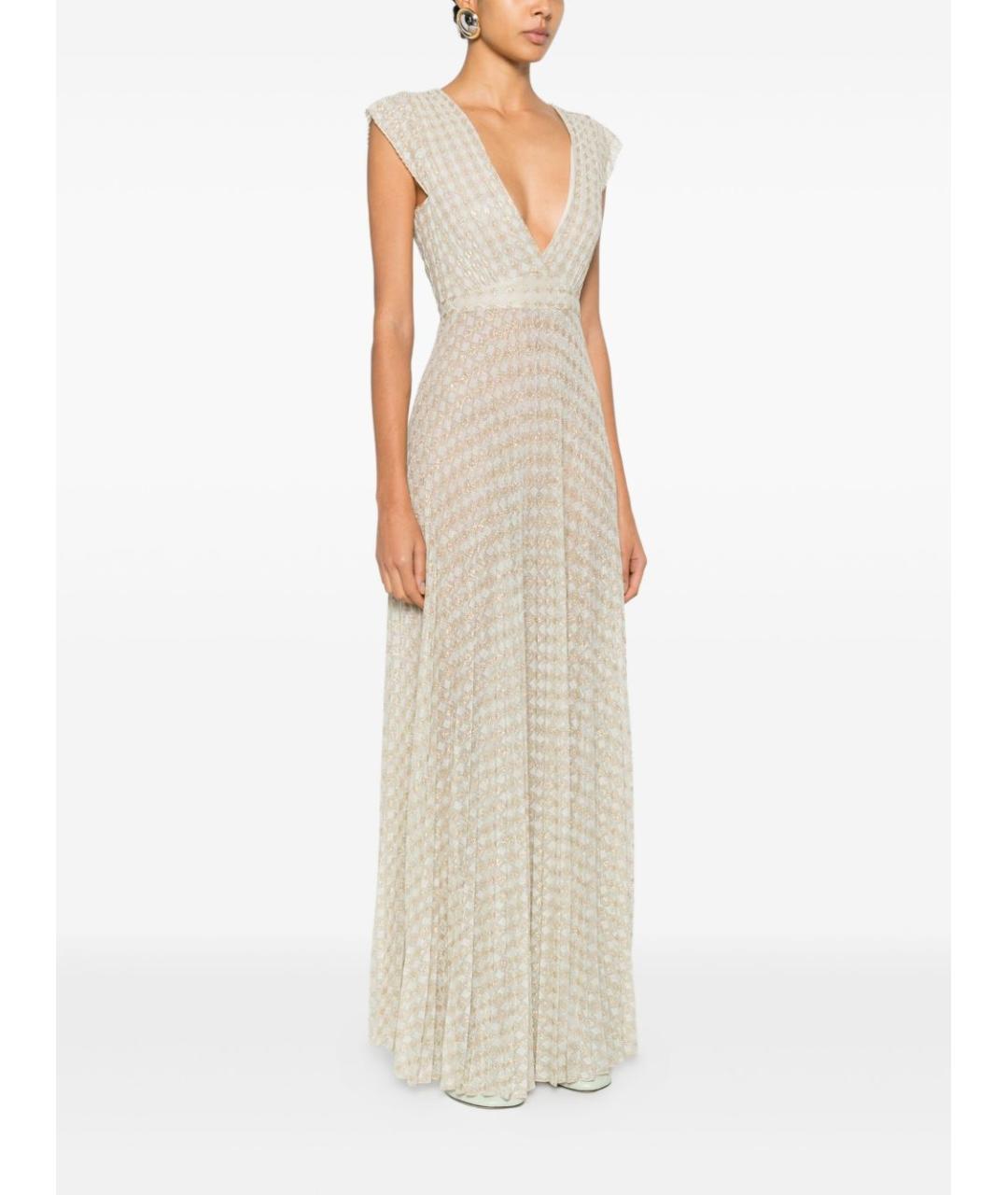 FORTE FORTE Бежевое вискозное платье, фото 2