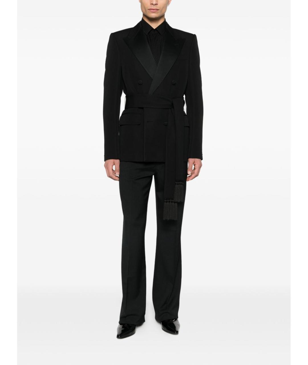 VALENTINO Черный шерстяной пиджак, фото 3