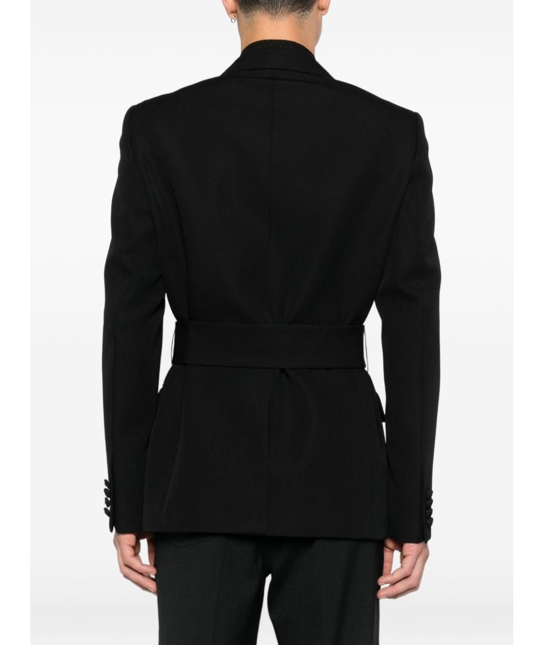 VALENTINO Черный шерстяной пиджак, фото 4