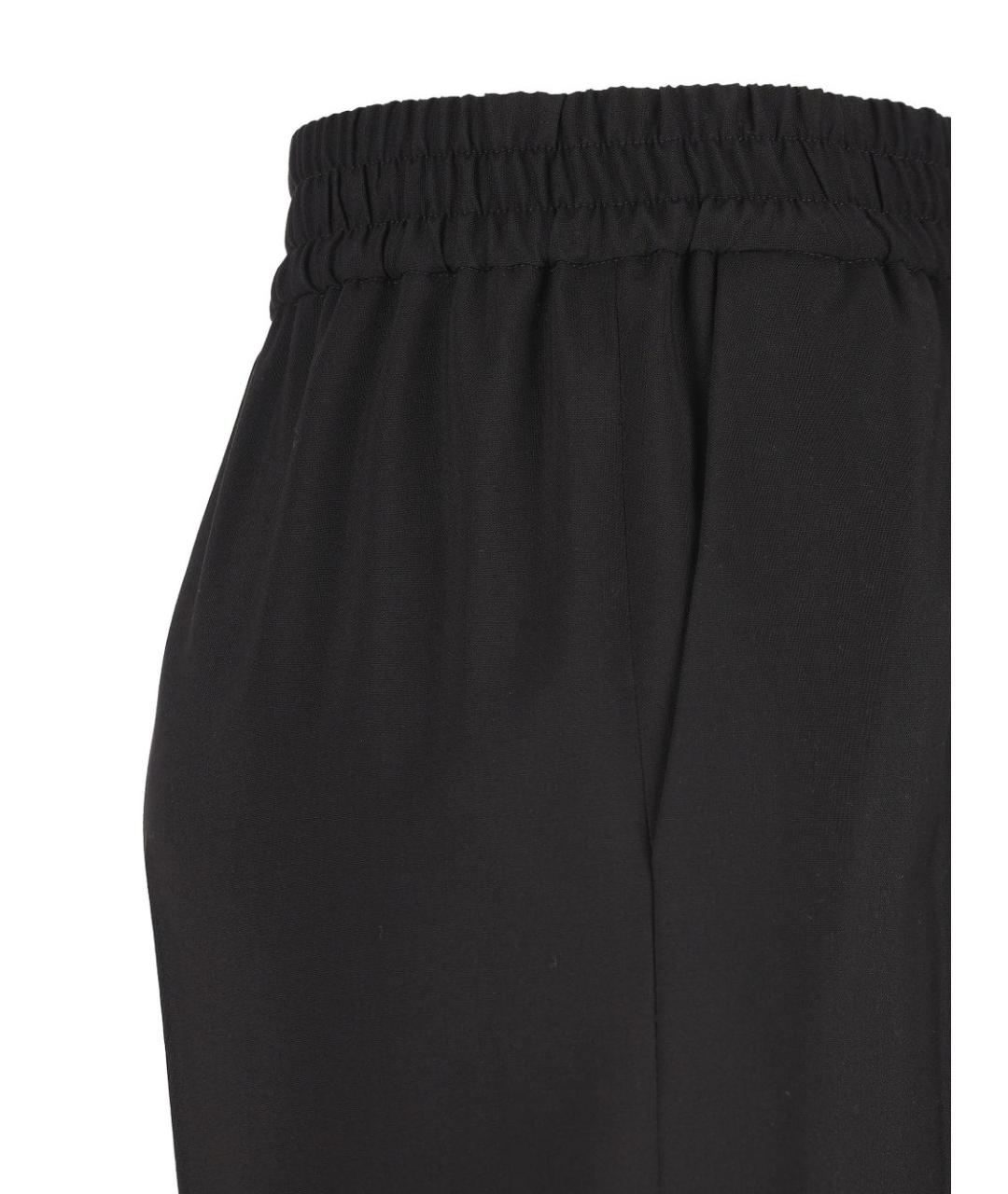 CELINE Черные шерстяные прямые брюки, фото 4