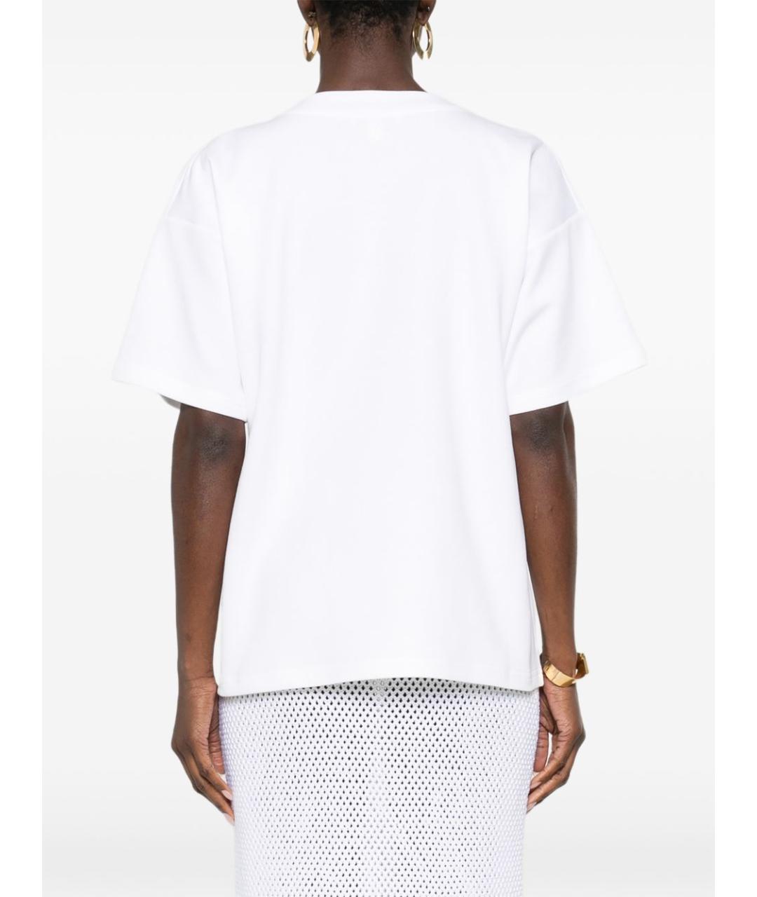 ALAIA Белая хлопковая футболка, фото 5