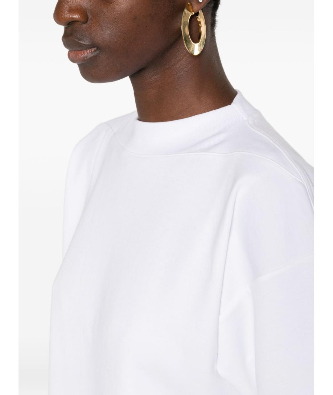 ALAIA Белая хлопковая футболка, фото 3