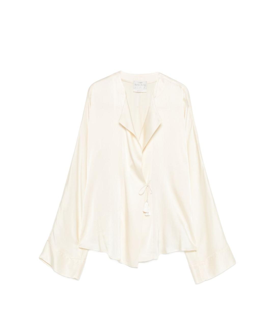 FORTE FORTE Белая шелковая рубашка, фото 1