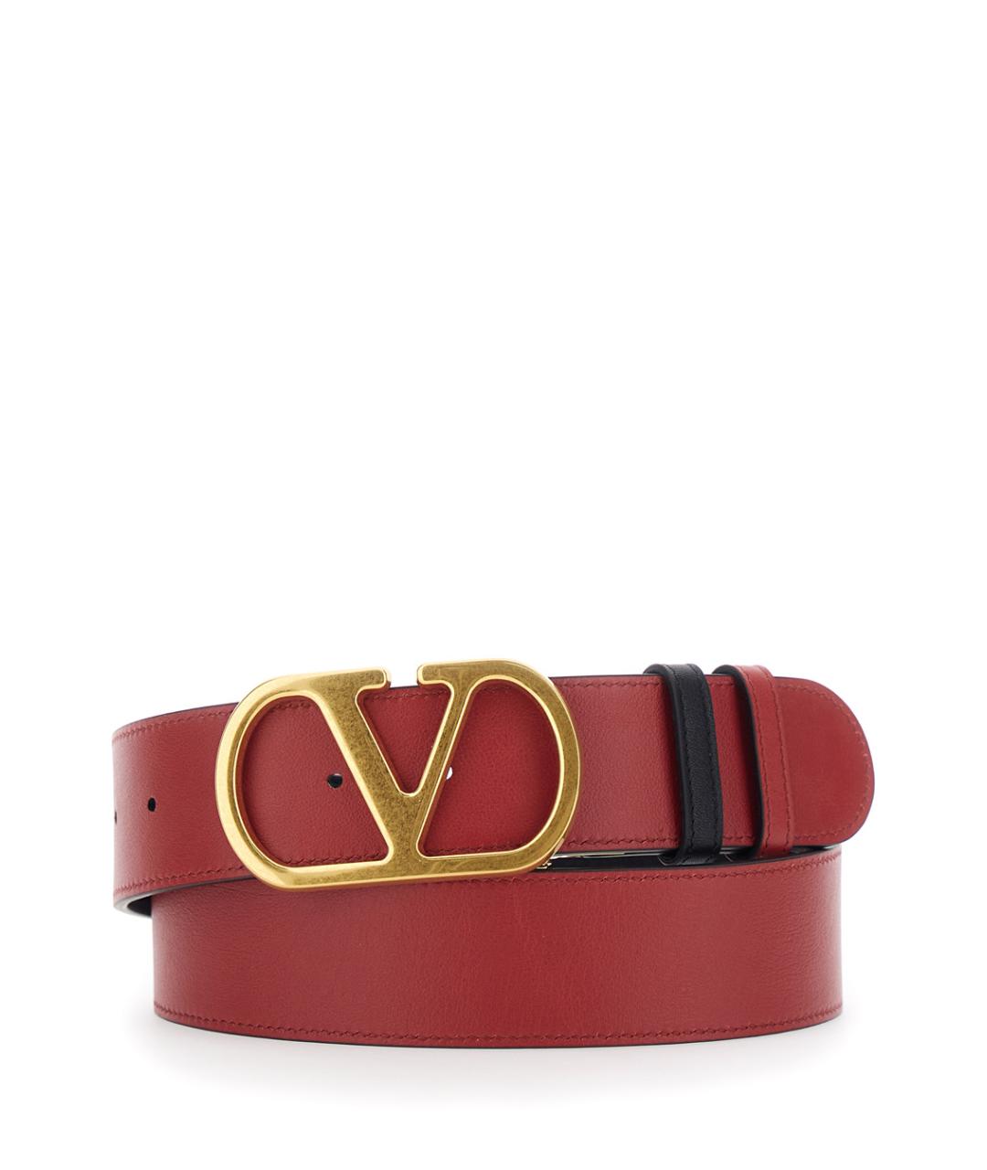 VALENTINO Черный кожаный ремень, фото 3