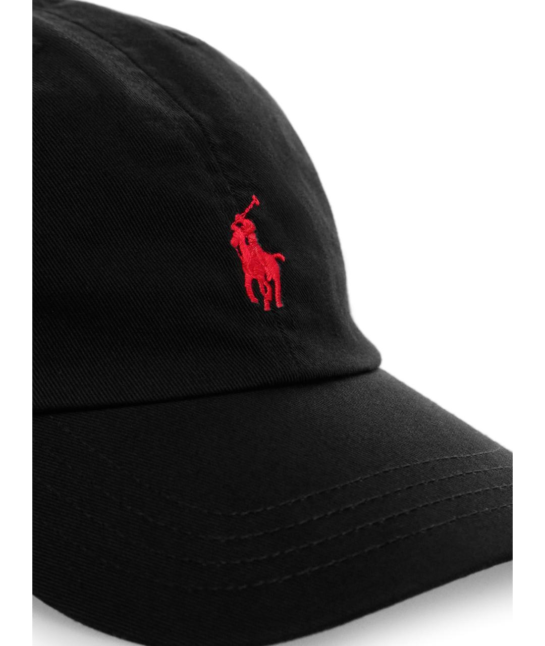 POLO RALPH LAUREN Черная хлопковая кепка, фото 3
