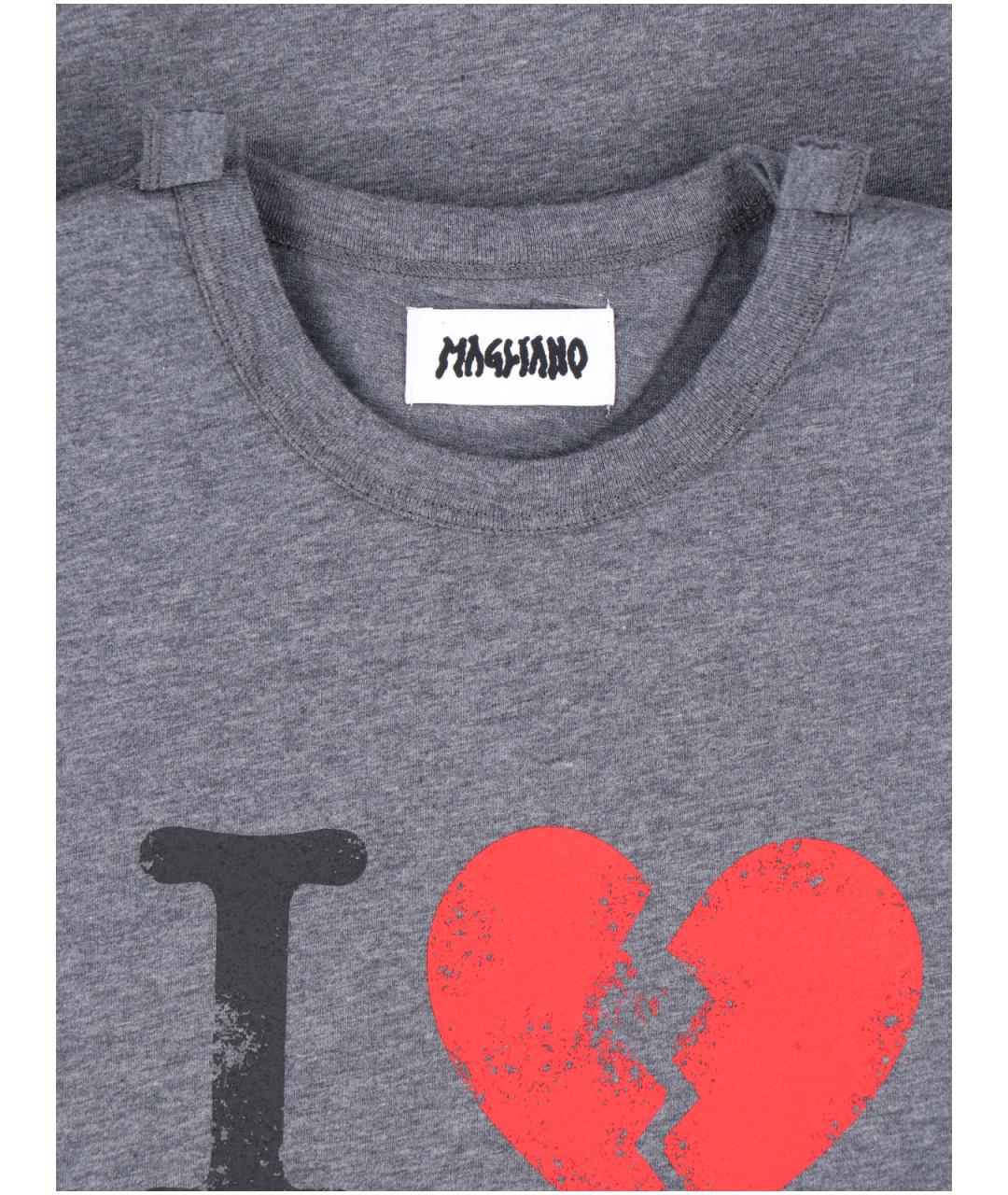 MAGLIANO Серая хлопковая футболка, фото 3