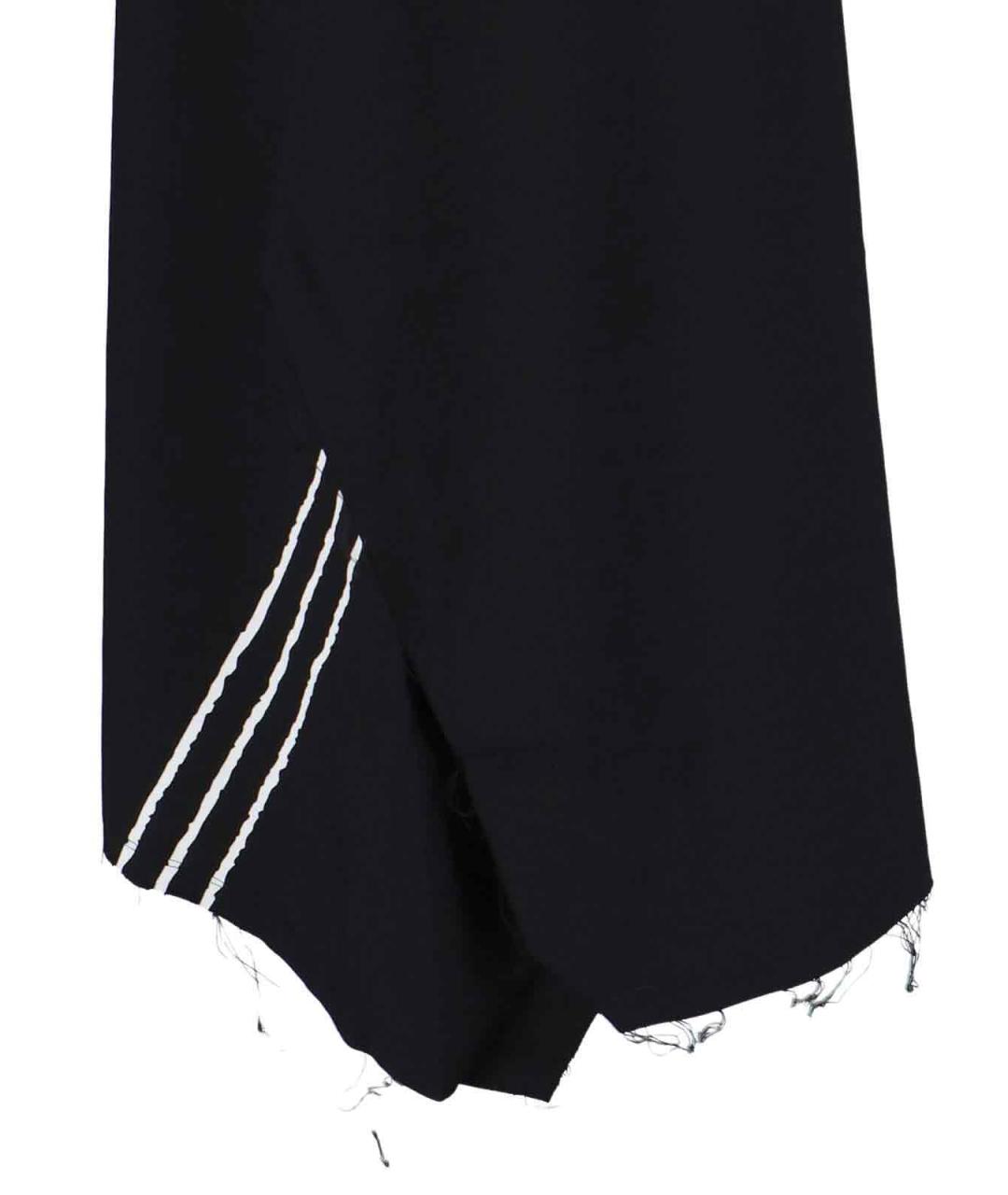 Y-3 Черная полиэстеровая юбка миди, фото 4