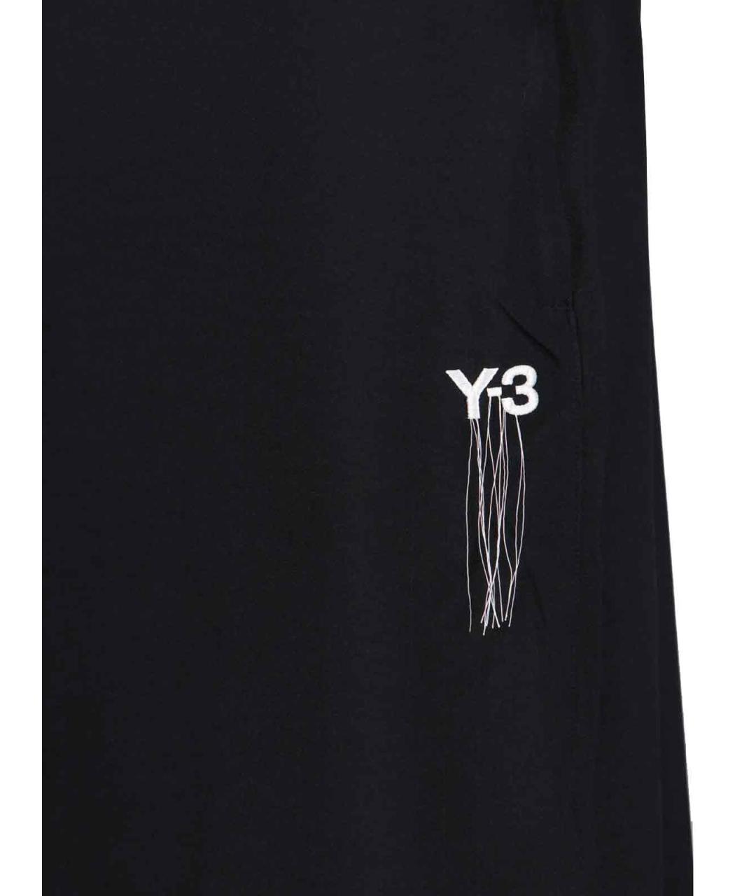 Y-3 Черная полиэстеровая юбка миди, фото 5