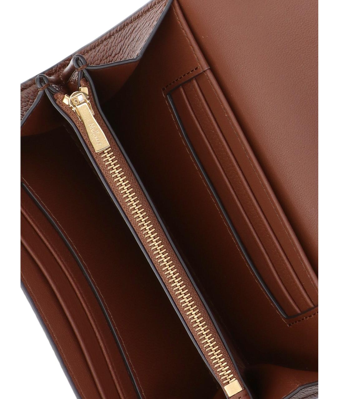 MULBERRY Коричневый кожаный кошелек, фото 5