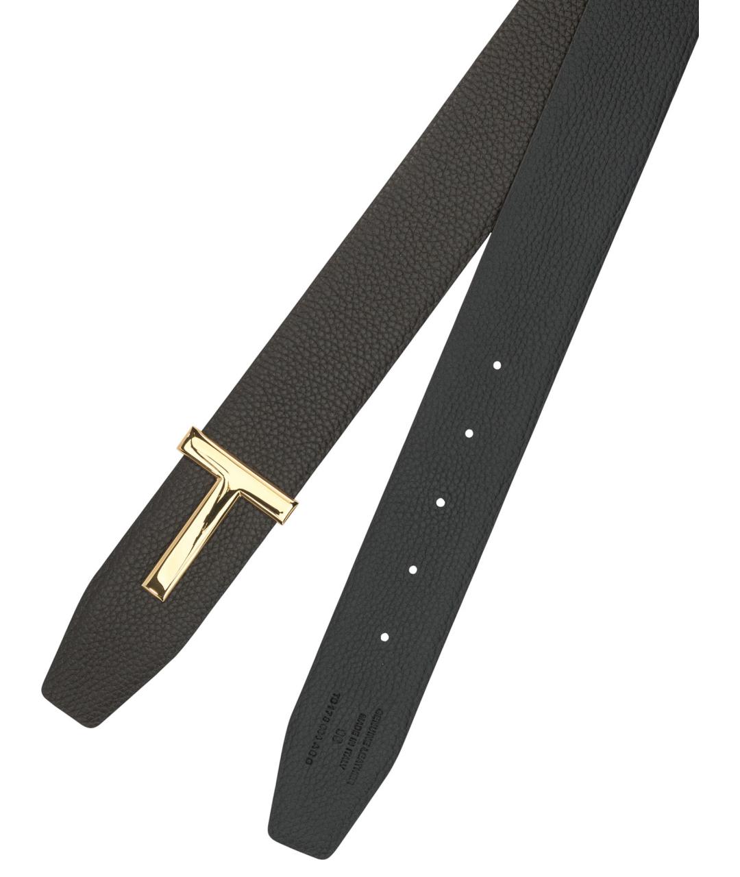 TOM FORD Коричневый кожаный ремень, фото 3