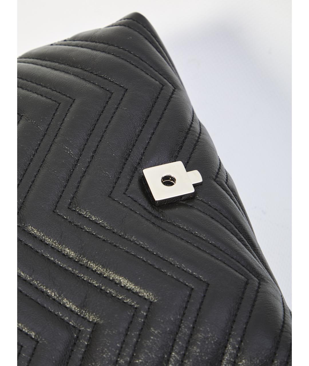 GUCCI Черная кожаная сумка через плечо, фото 4