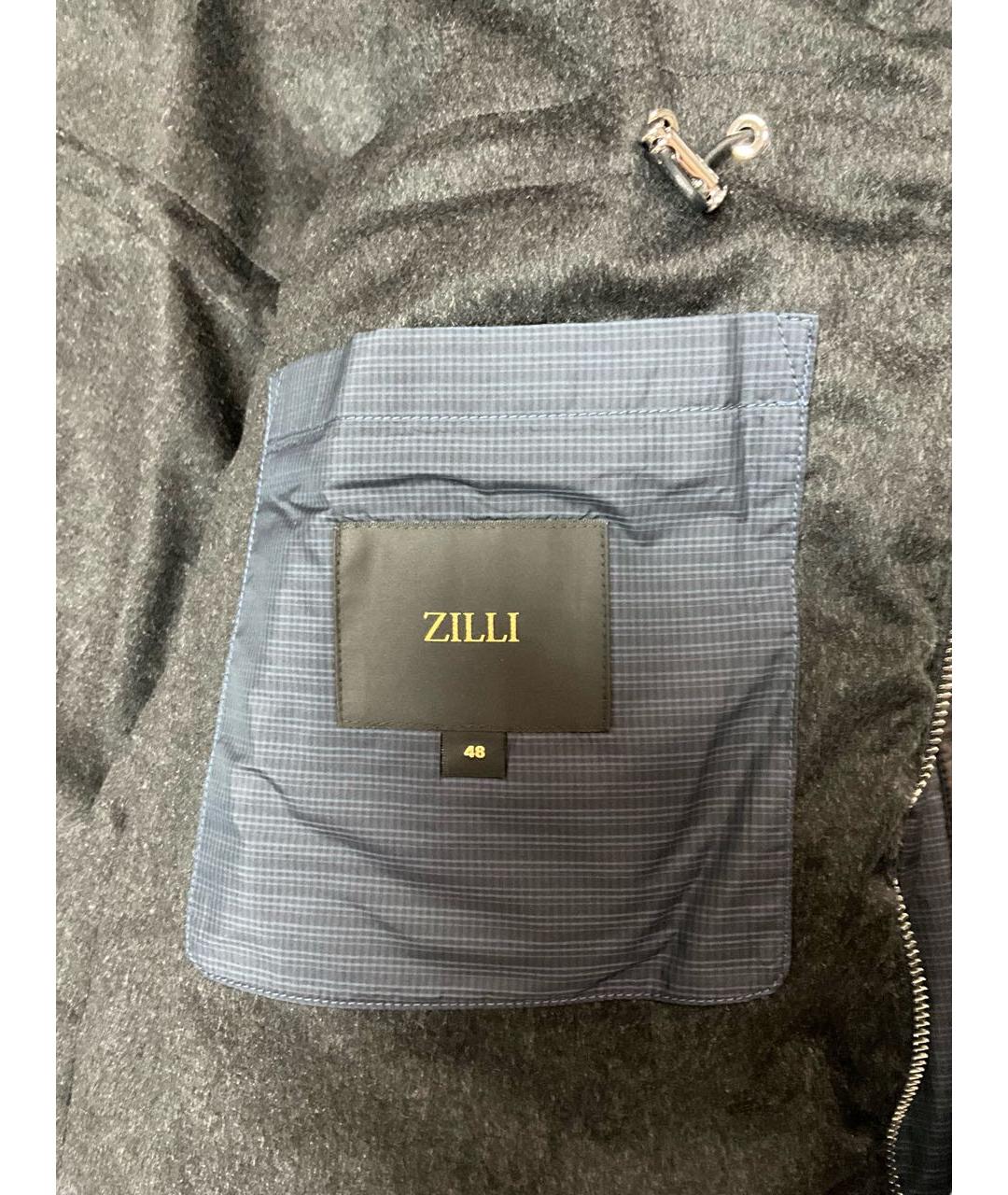 ZILLI Синий полиэстеровый пуховик, фото 6