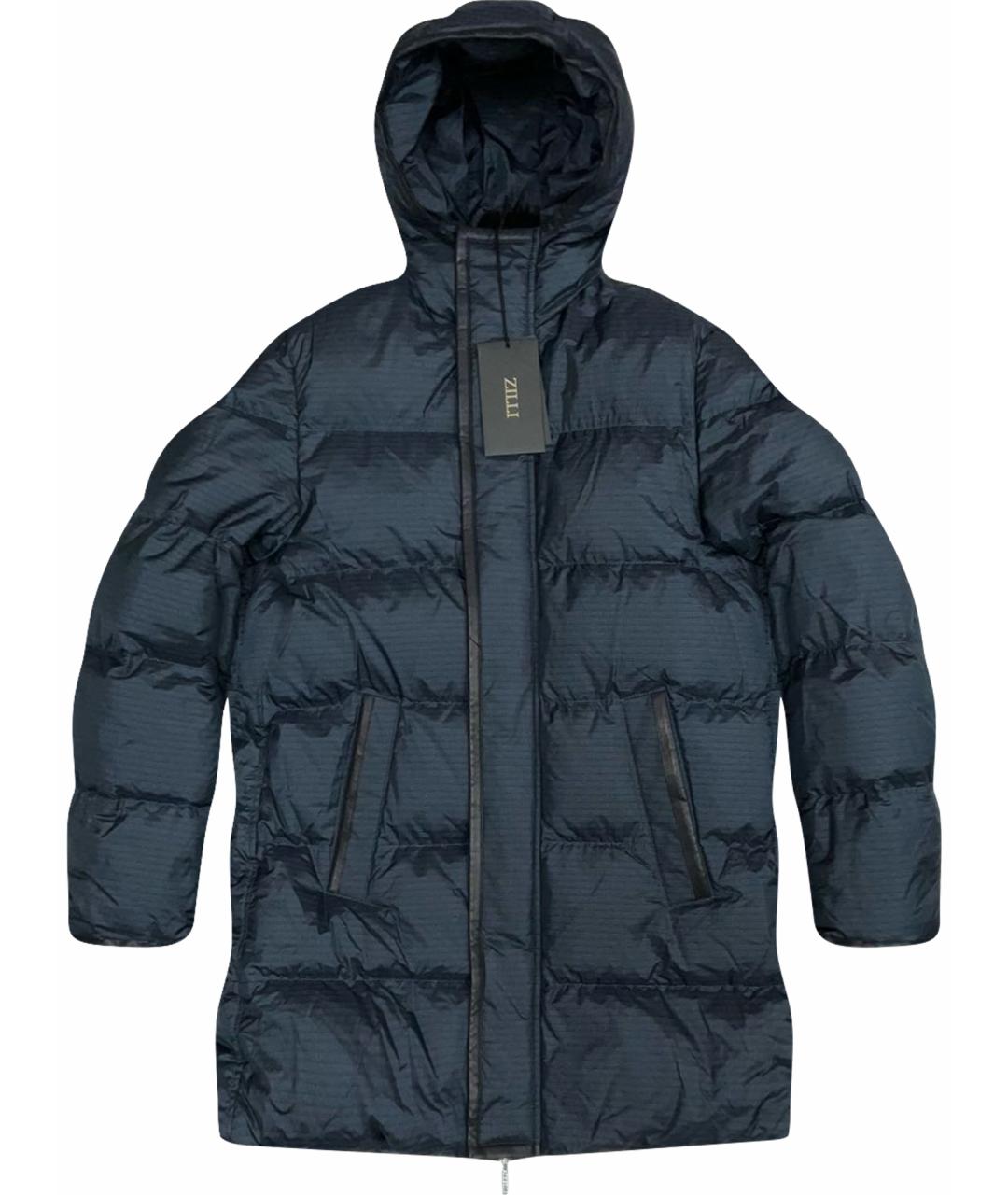 ZILLI Синий полиэстеровый пуховик, фото 1