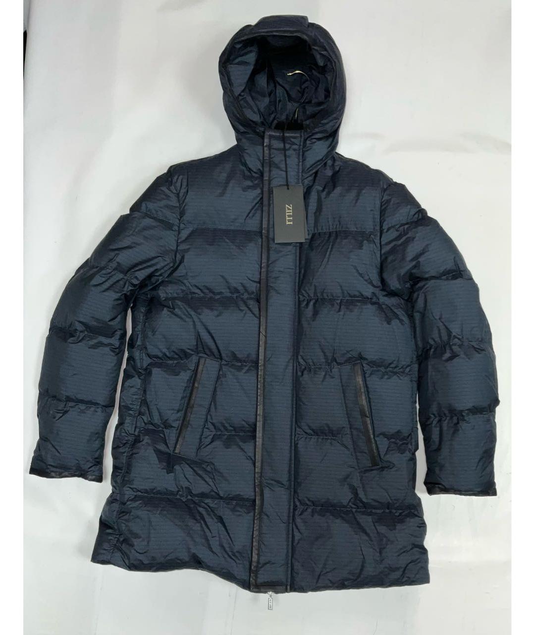ZILLI Синий полиэстеровый пуховик, фото 9
