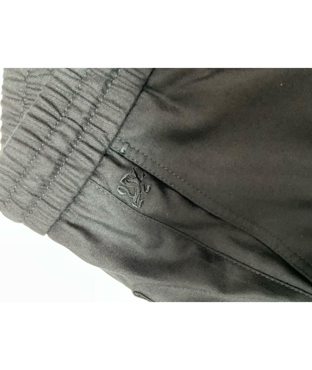 ZILLI Черные шерстяные классические брюки, фото 5