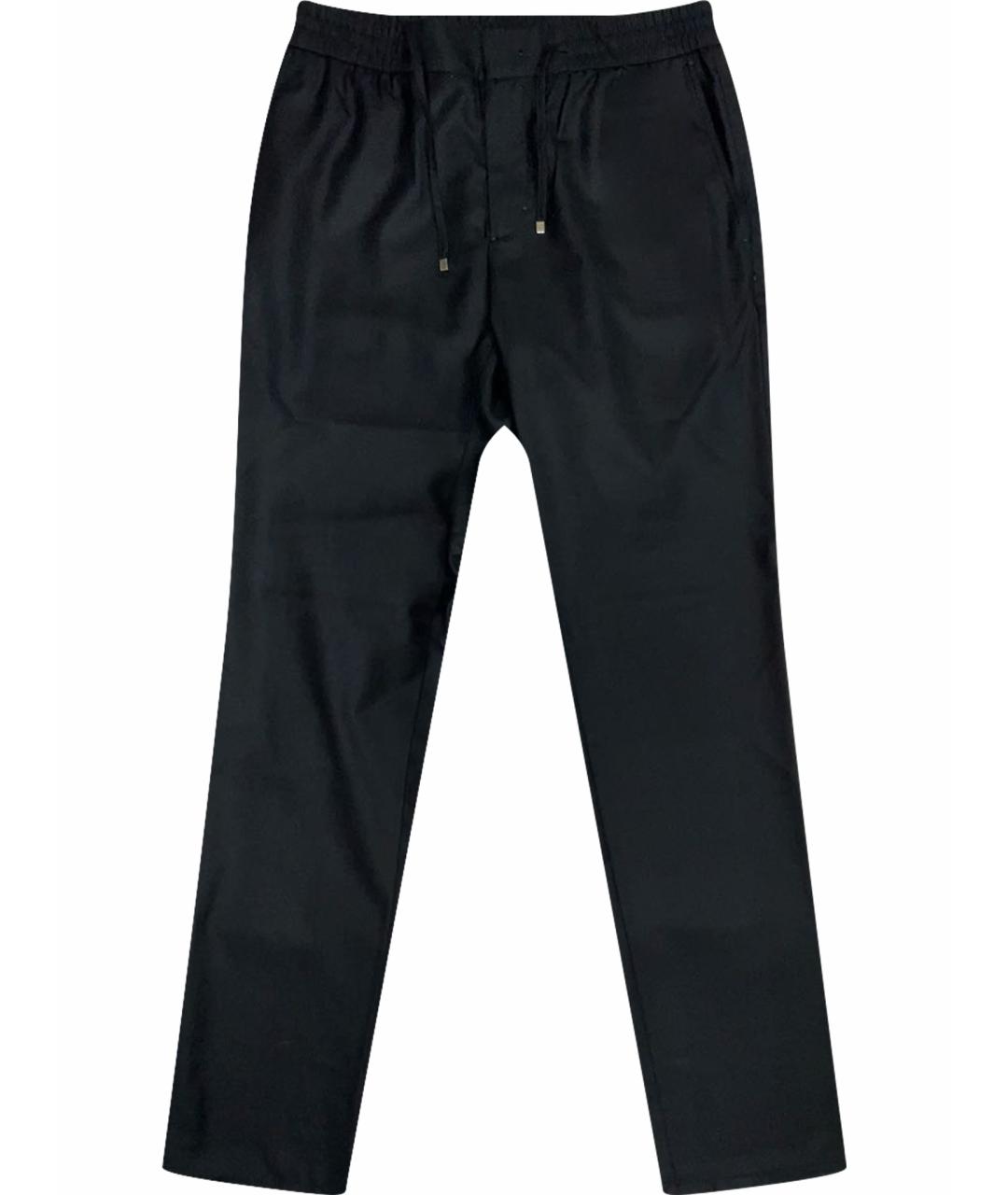 ZILLI Черные шерстяные классические брюки, фото 1