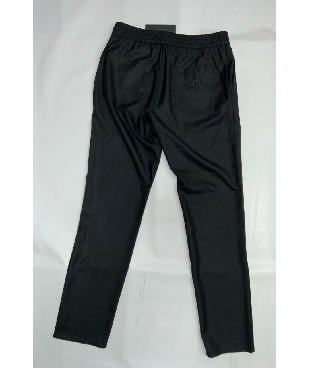 ZILLI Черные шерстяные классические брюки, фото 6