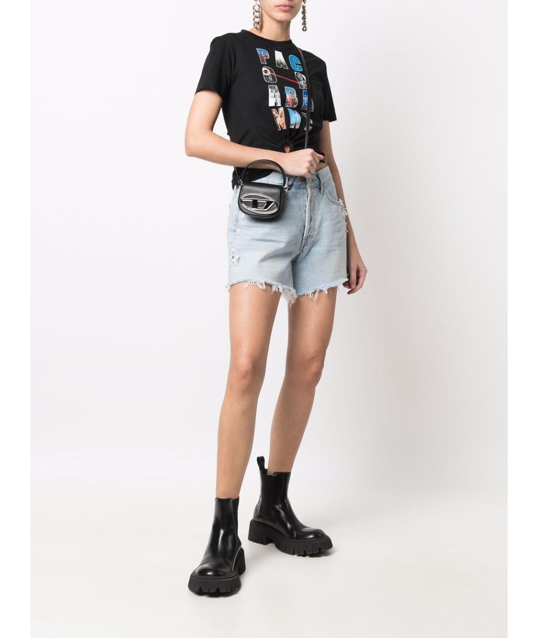 DIESEL Черная кожаная сумка через плечо, фото 3