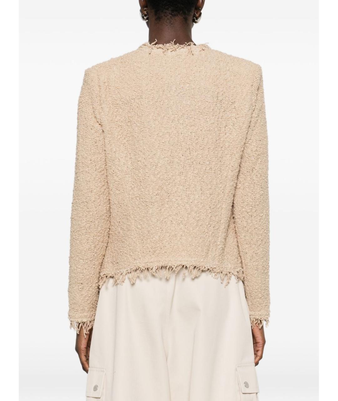 IRO Бежевый хлопковый жакет/пиджак, фото 2