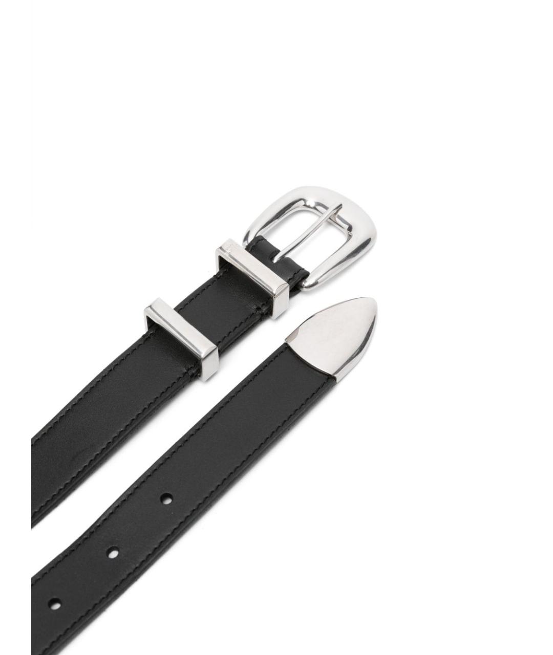 CELINE Черный кожаный ремень, фото 2