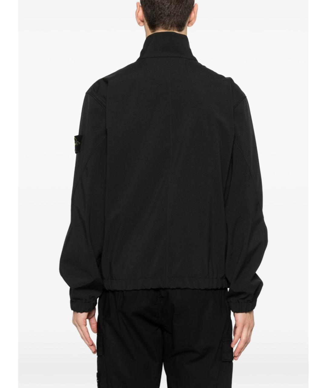 STONE ISLAND Черная полиэстеровая куртка, фото 5