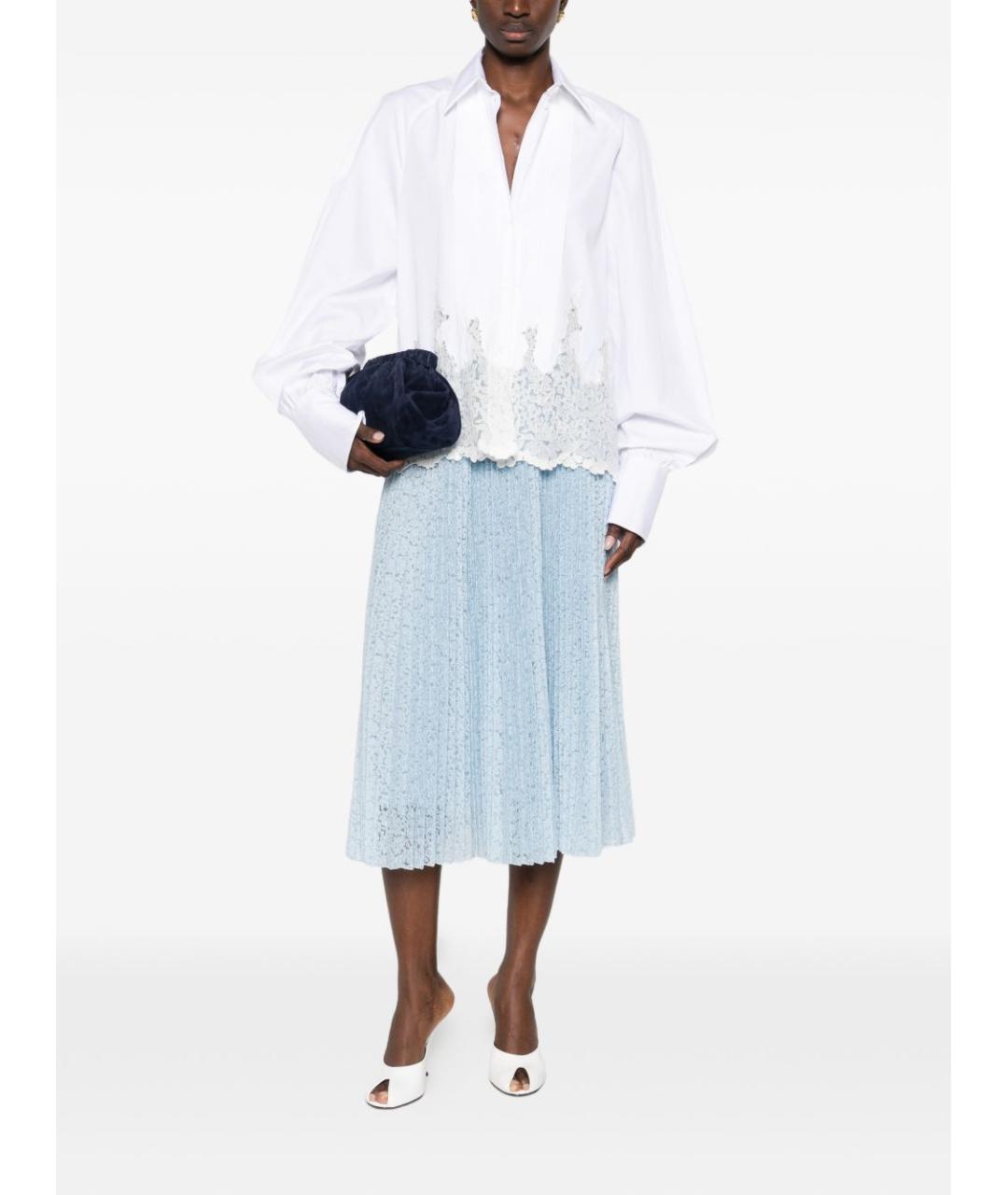 ERMANNO SCERVINO Белая хлопковая рубашка, фото 3