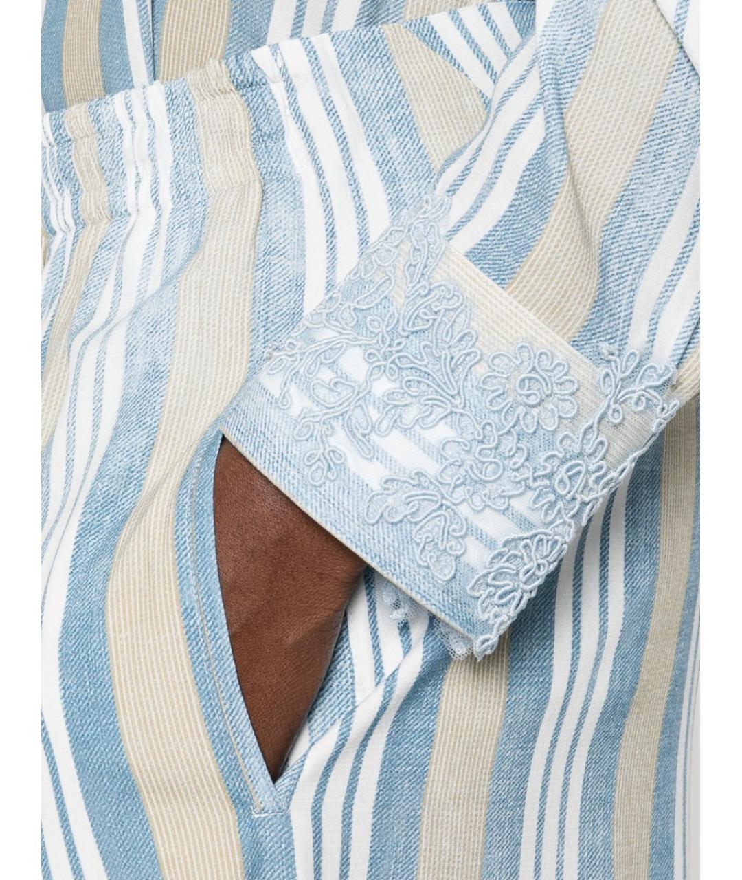 ERMANNO SCERVINO Голубая вискозная рубашка, фото 5