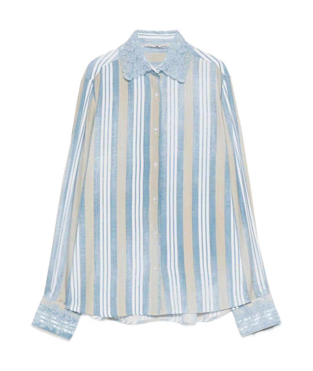 ERMANNO SCERVINO Голубая вискозная рубашка, фото 1