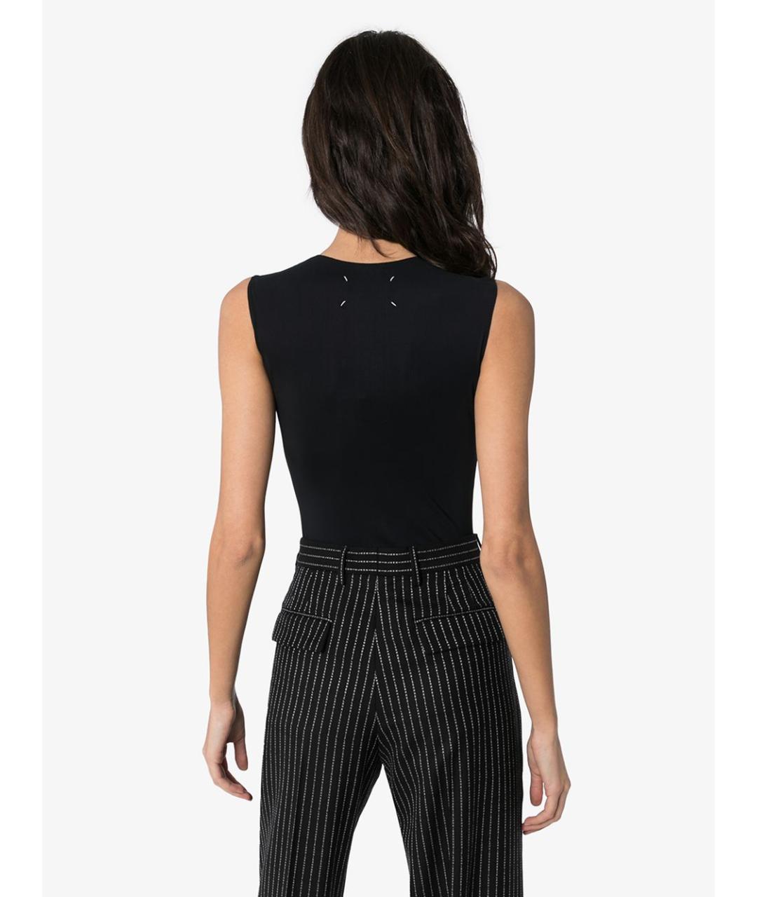 MAISON MARGIELA Черная майка, фото 4