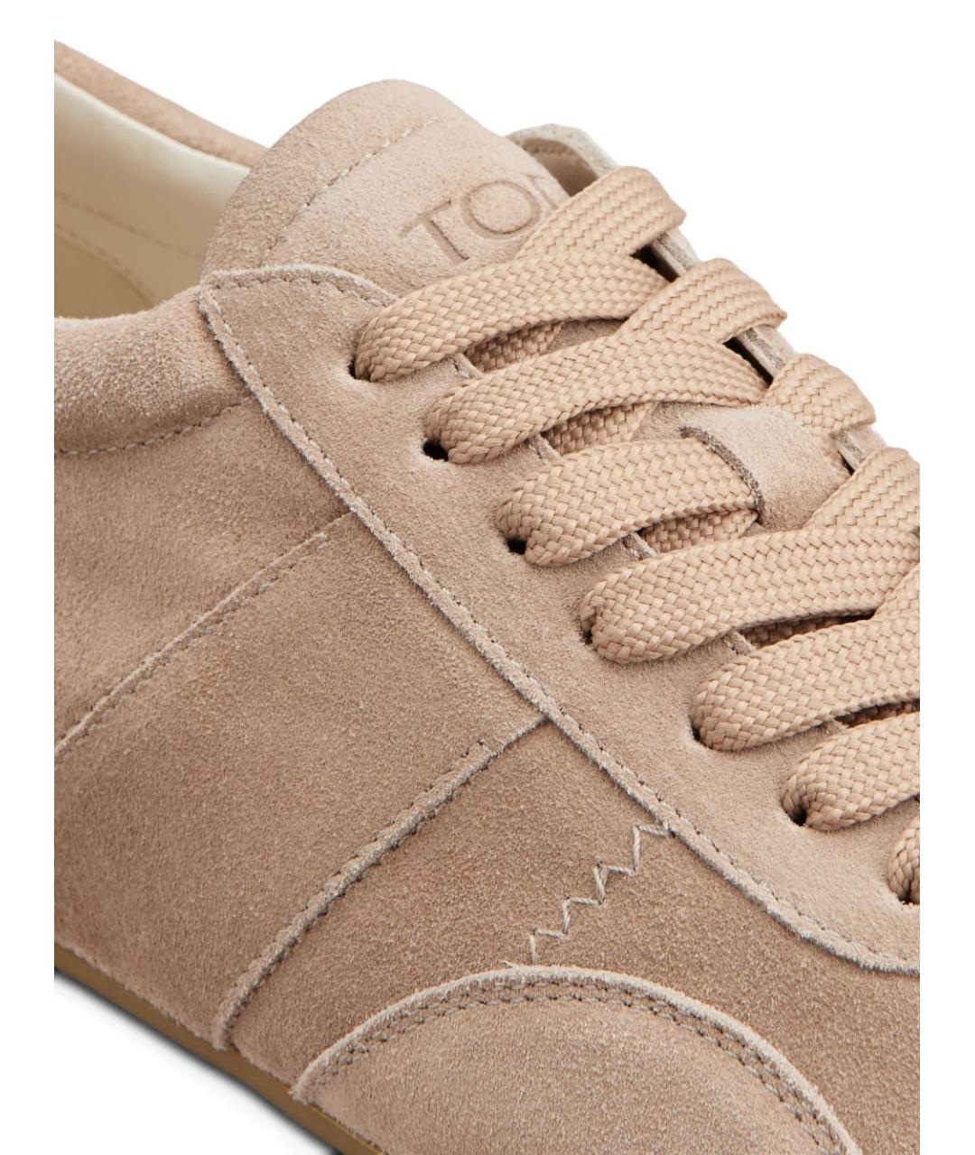 TOD'S Бежевые кроссовки, фото 3