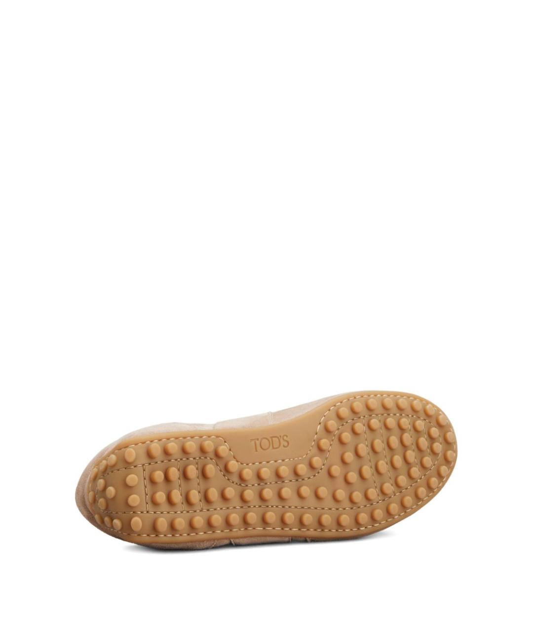 TOD'S Бежевые кроссовки, фото 5