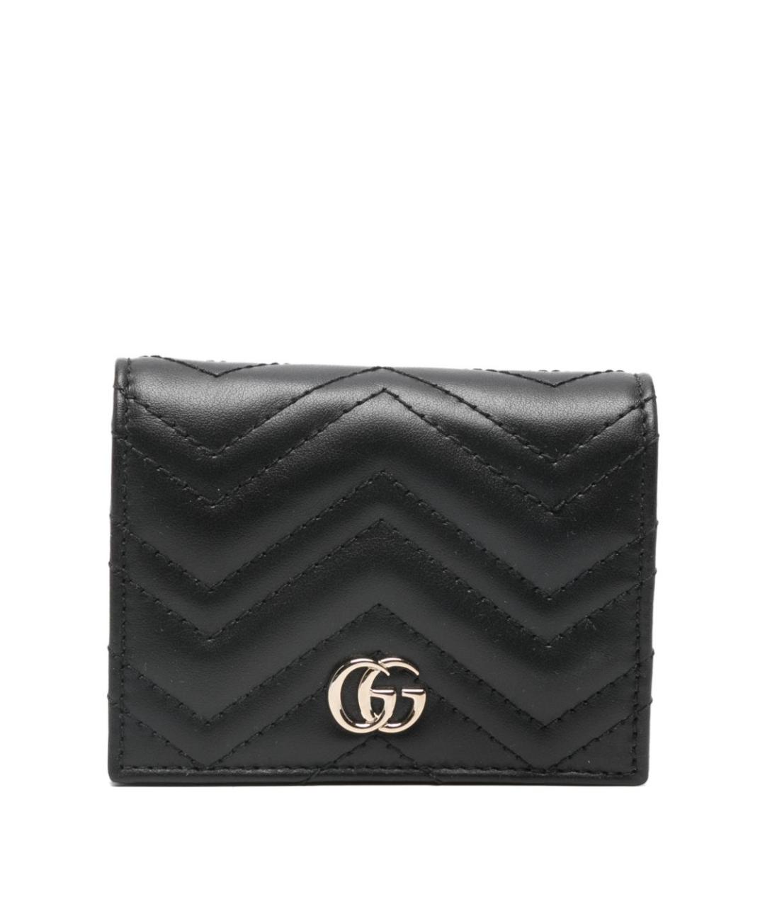 GUCCI Черный кожаный кошелек, фото 1