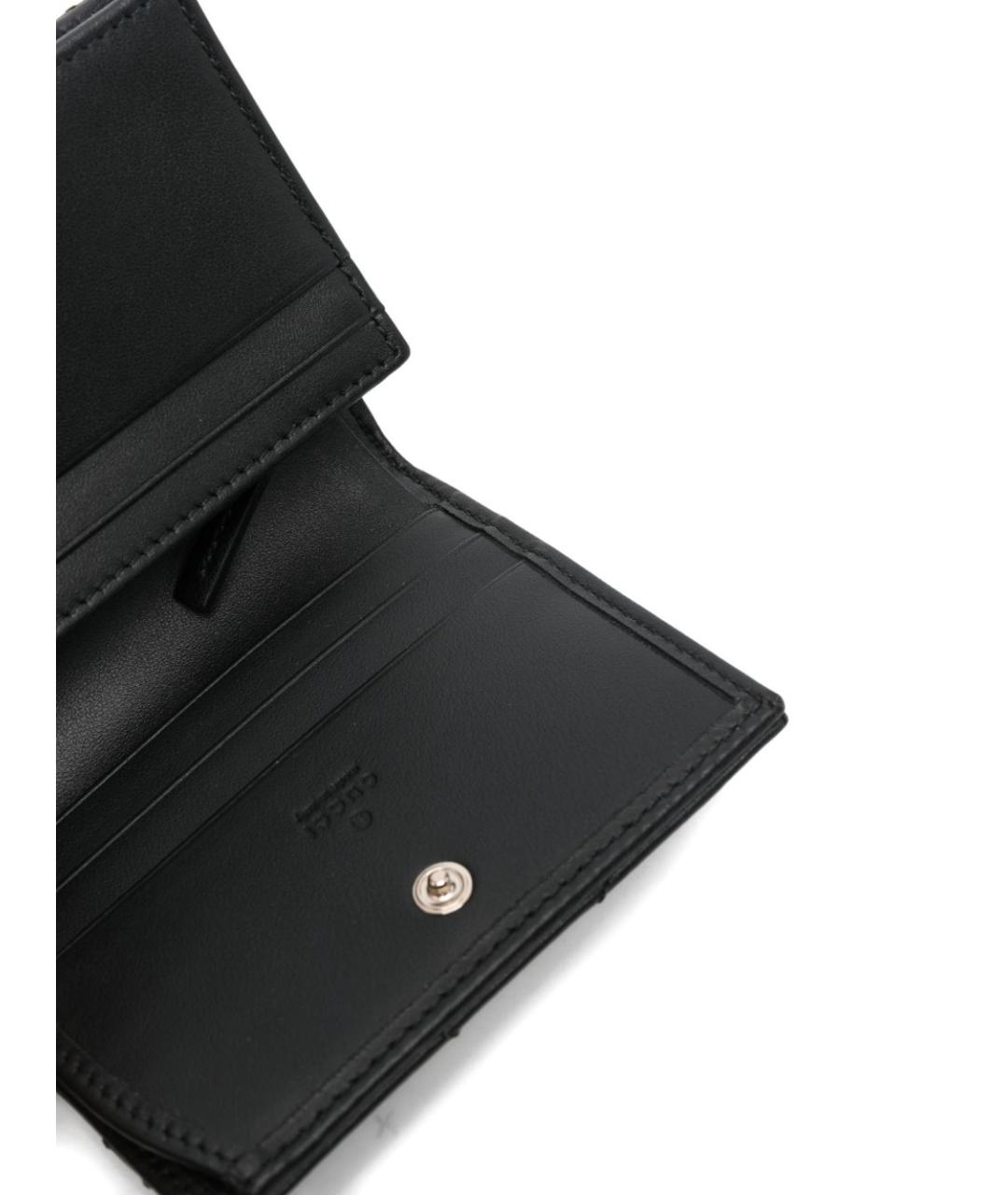 GUCCI Черный кожаный кошелек, фото 2