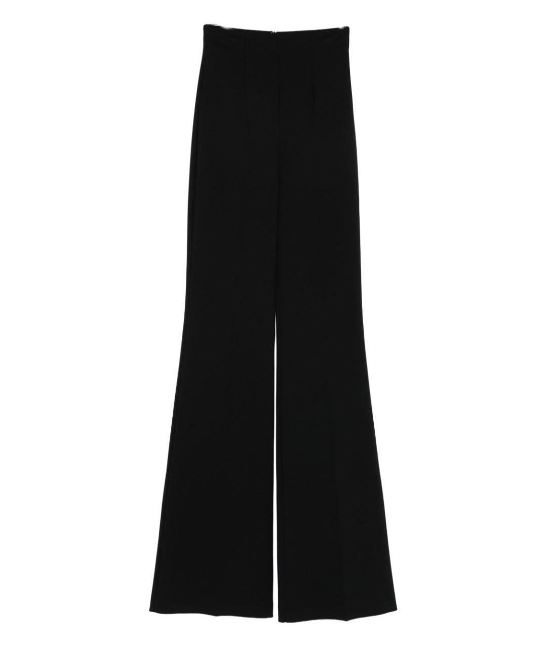 SPORTMAX Черные полиамидовые прямые брюки, фото 1