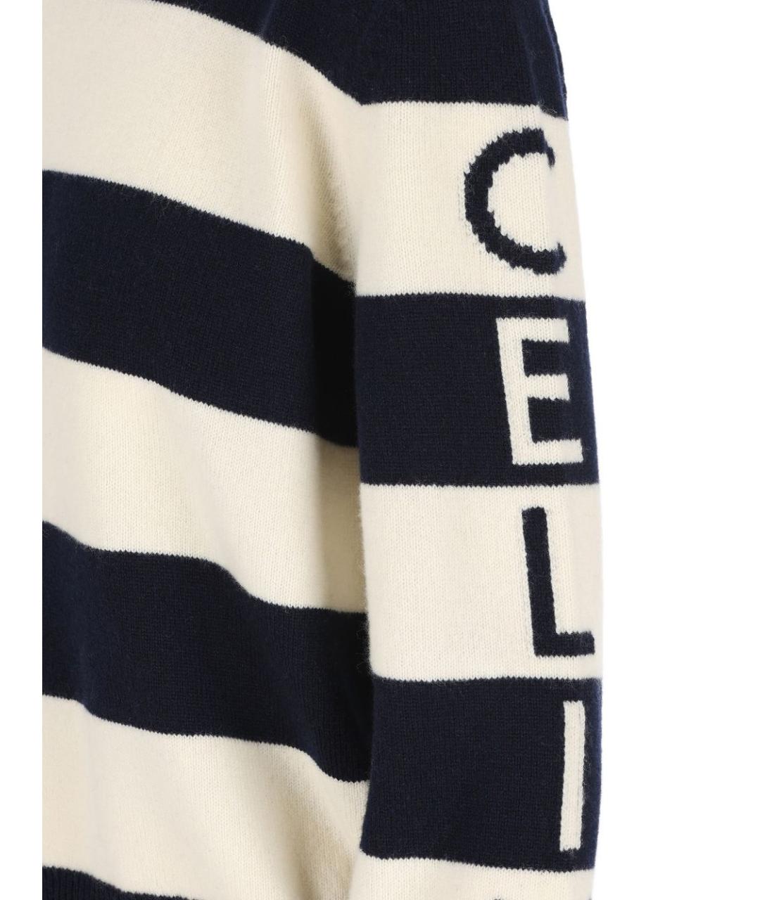 CELINE Синий шерстяной джемпер / свитер, фото 3