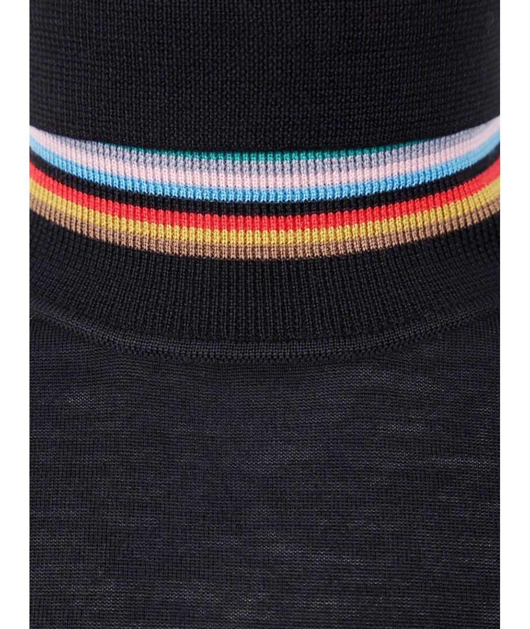 PAUL SMITH Черный шерстяной джемпер / свитер, фото 3