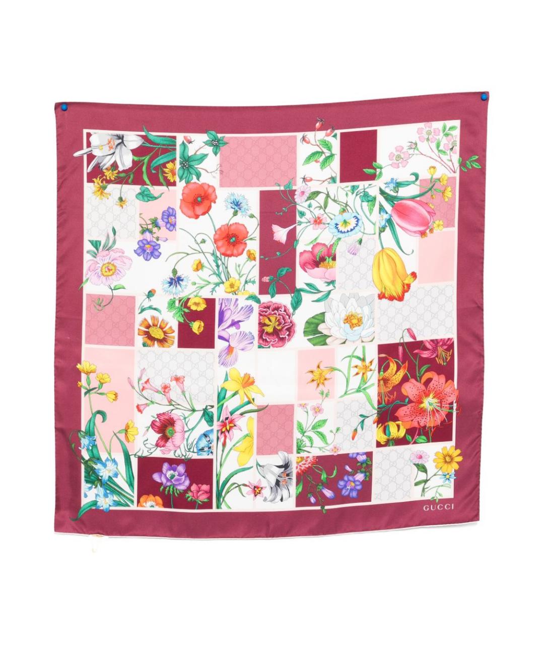 GUCCI Мульти шелковый платок, фото 1