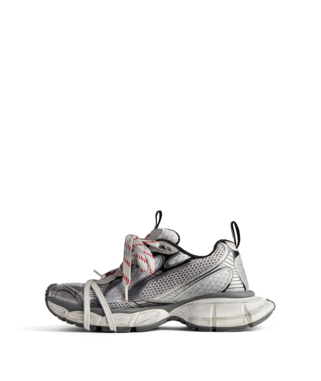 BALENCIAGA Серые синтетические низкие кроссовки / кеды, фото 2