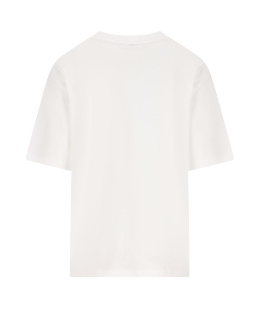 CELINE Белая хлопковая футболка, фото 2