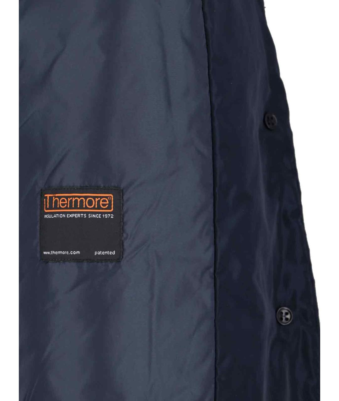 ASPESI Синее полиэстеровое пальто, фото 5