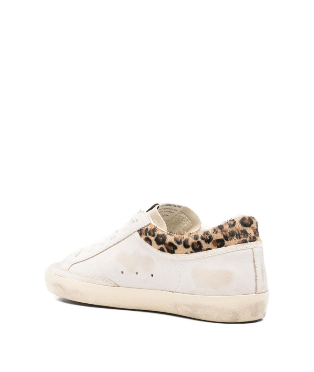 GOLDEN GOOSE DELUXE BRAND Коричневые кожаные кроссовки, фото 4