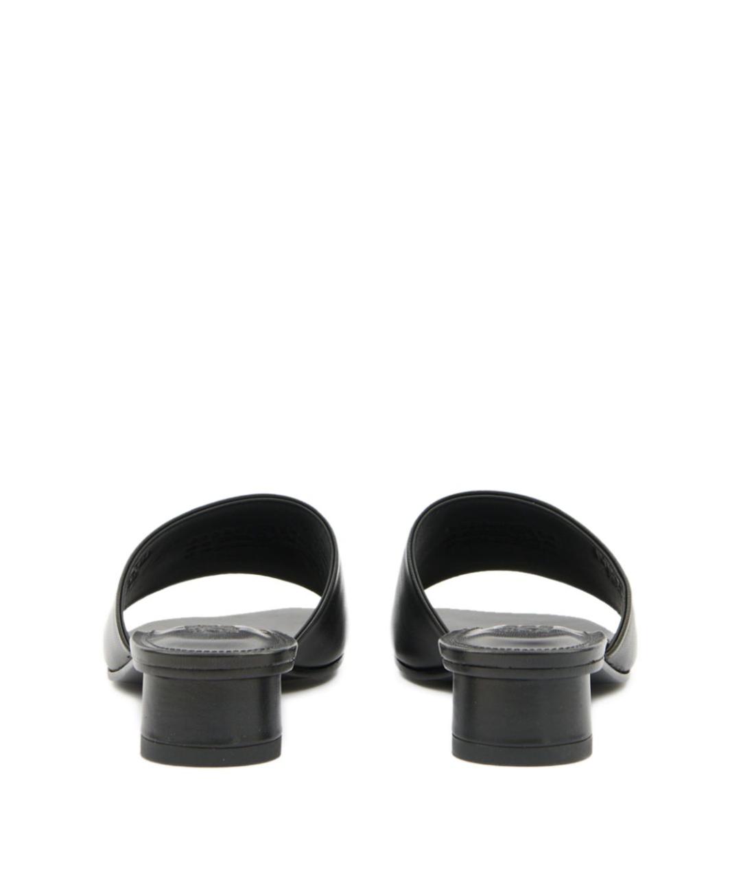 MM6 MAISON MARGIELA Черные кожаные сандалии, фото 5