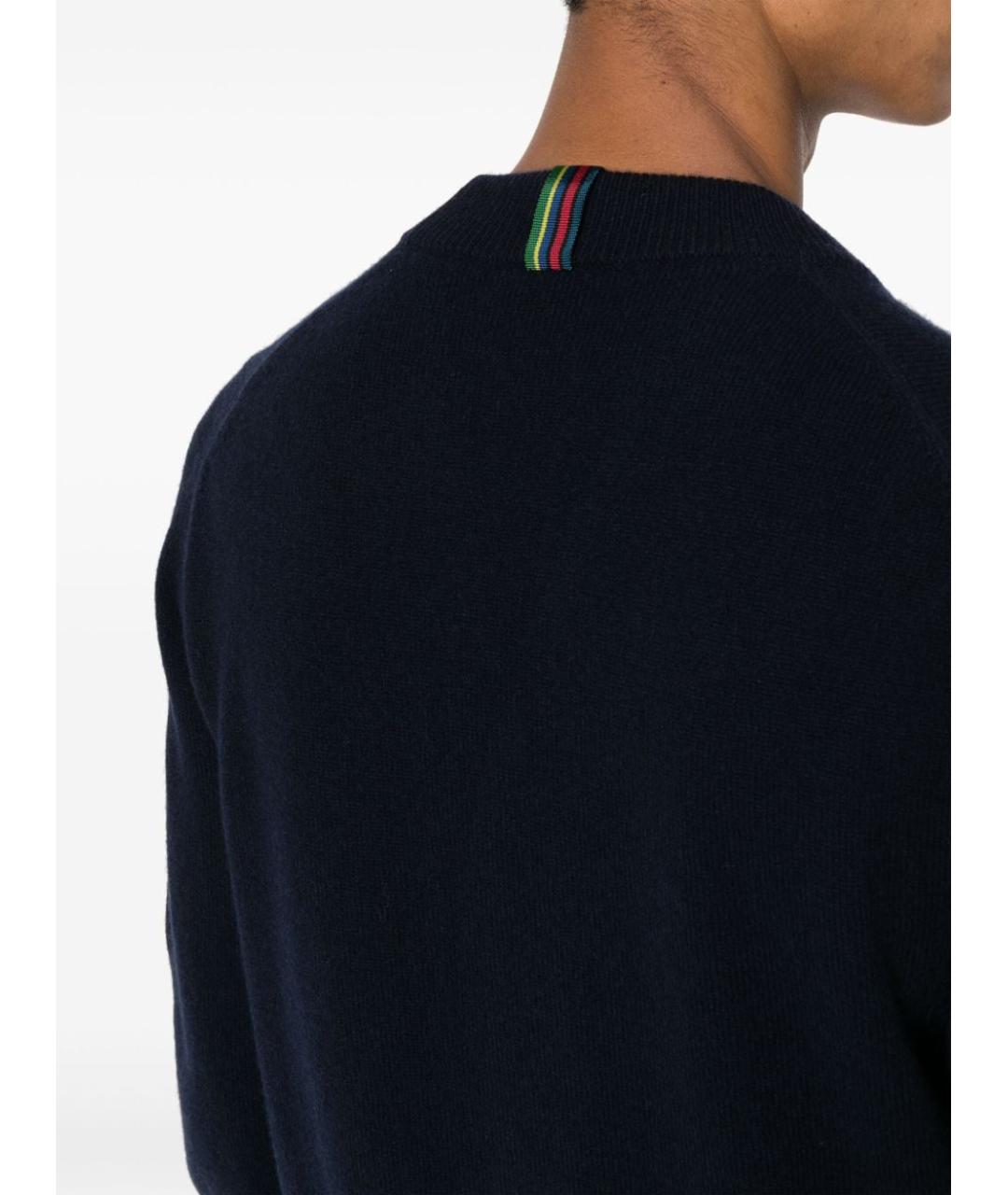 PAUL SMITH Синий шерстяной кардиган, фото 2