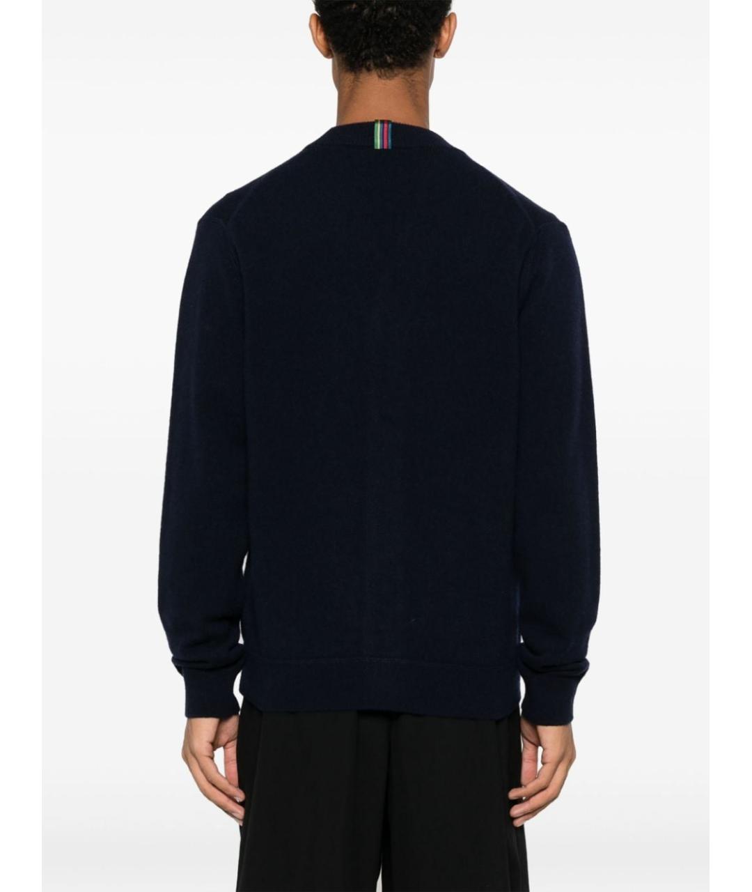 PAUL SMITH Синий шерстяной кардиган, фото 4