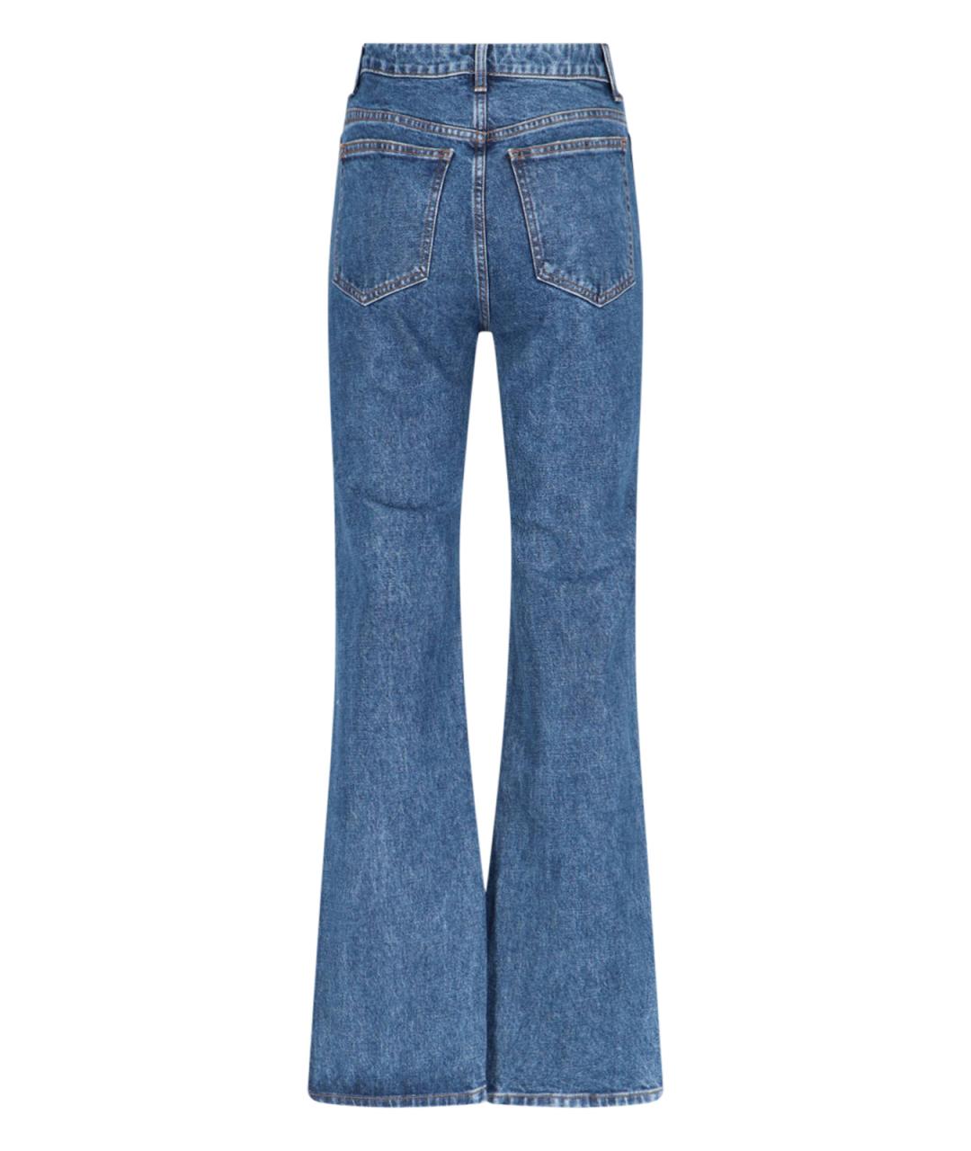 KHAITE Синие хлопковые прямые джинсы, фото 2