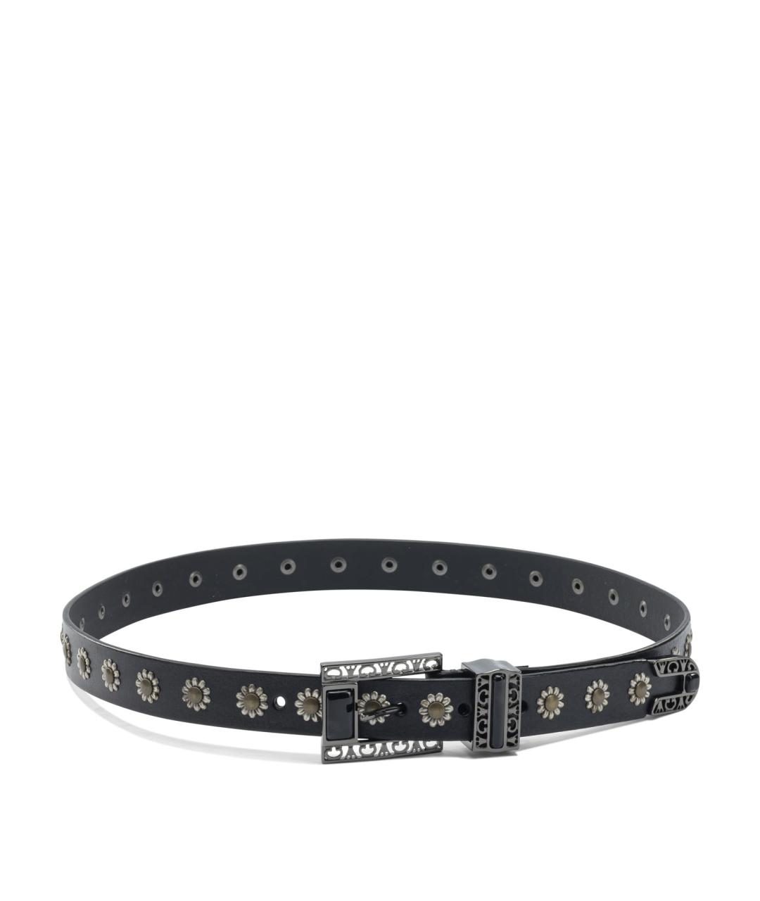 GOLDEN GOOSE DELUXE BRAND Черный кожаный ремень, фото 1