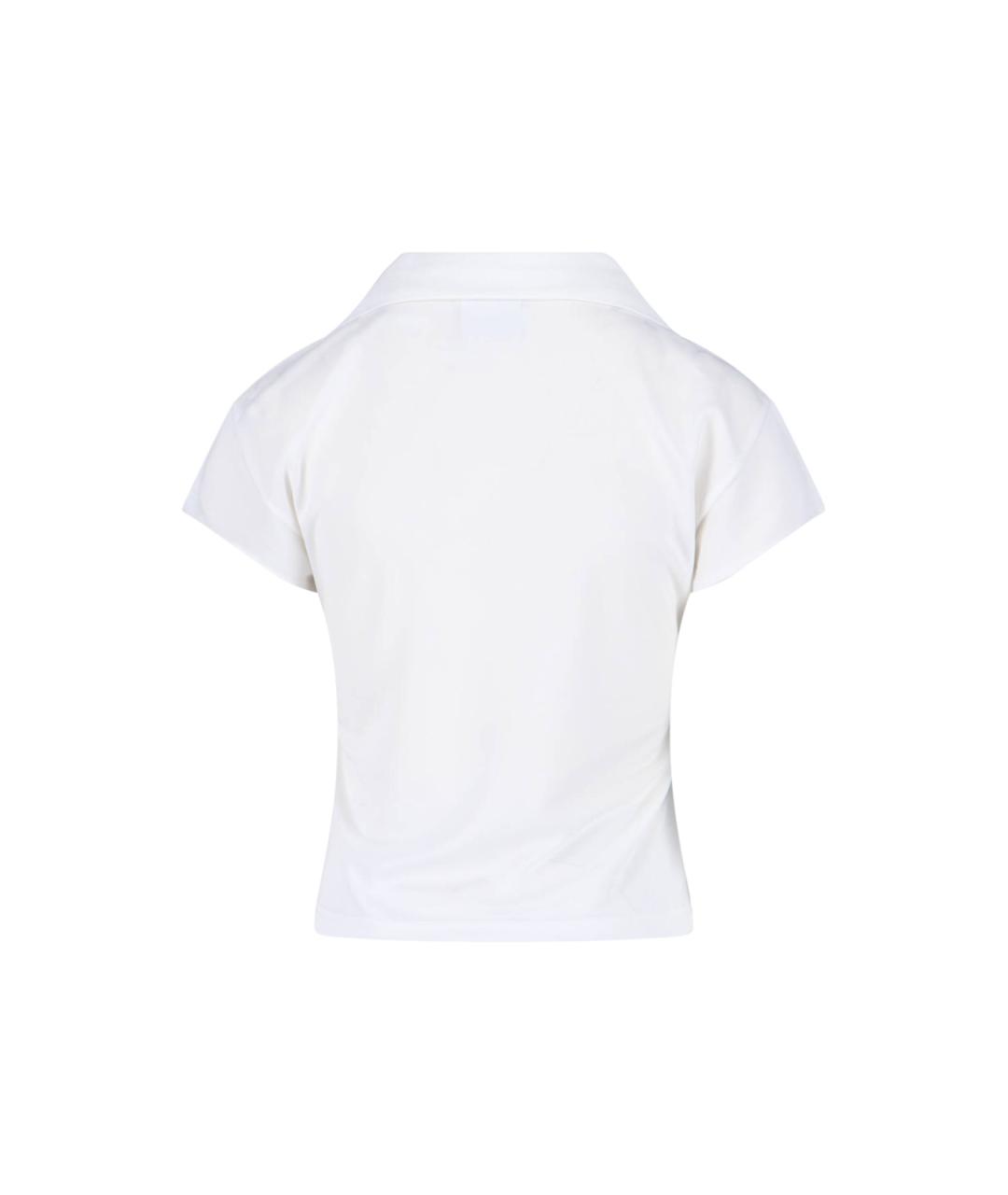 COURREGES Белая полиэстеровая футболка, фото 2